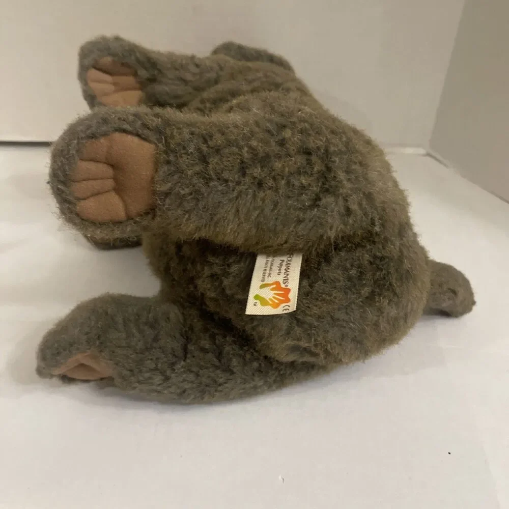 Folkmanis Sitting Puppy Dog Hand Puppet Full Body 14” Plush Brown Folktails